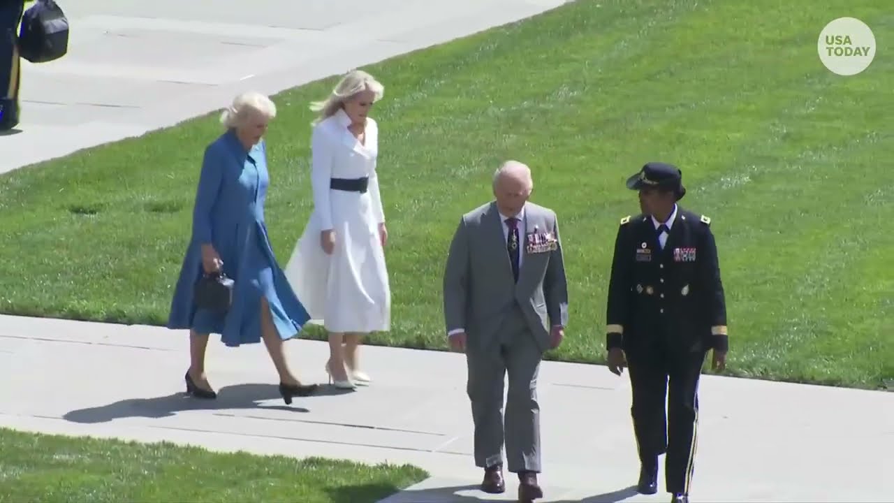 King Charles, Queen Camilla  lay wreath at Arlington National Cemetery as Trump visit wraps