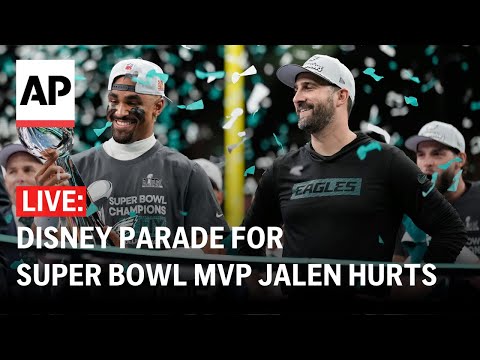 LIVE: Disney parade for Super Bowl MVP Jalen Hurts