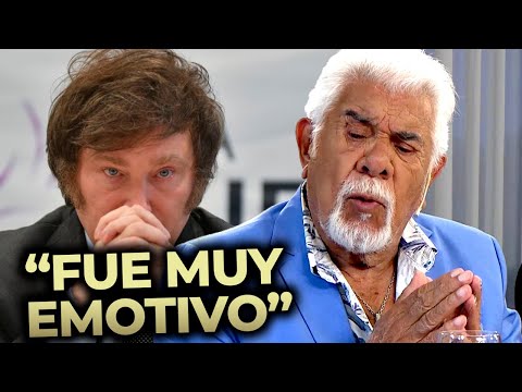 "I FELT HER TREMBLING" Raúl Lavié told how Milei hugged him and was moved by his life story.