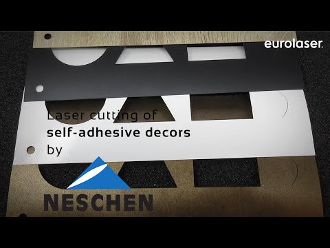 Laser cutting of self-adhesive decors - easySTYLE by Neschen