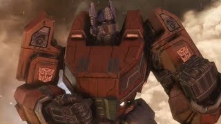 Transformers: Fall of Cybertron Optimus Prime Ending (Arrival To Earth)