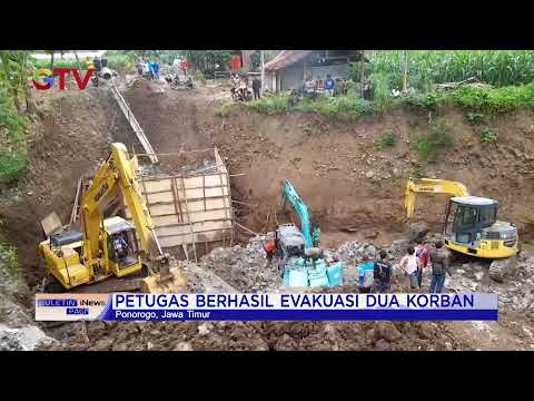 Tim SAR Evakuasi 2 Pekerja yang Tewas Tertimbun Jembatan Runtuh di Ponorogo #BuletiniNewsPagi 18/12