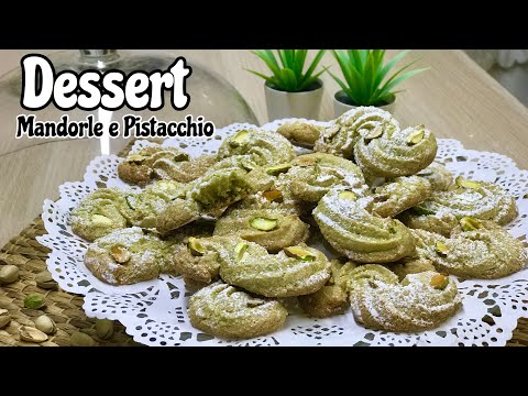 DESSERT MANDORLE E PISTACCHIO gluten free VELOCI SOLO 4 INGREDIENTI - ALMOND AND PISTACHIO DESSERT