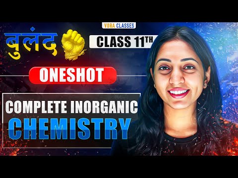 Complete INORGANIC chemistry in ONE SHOT by SAKSHI VORA | JEE mains & Adv