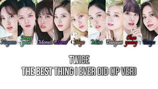 TWICE (トゥワイス) - The Best Thing I Ever Did (Japanese Ver) Kan/Rom/Eng Color Coded Lyrics