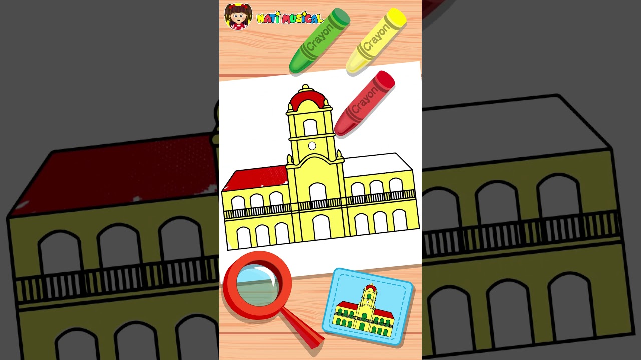 COLOREAR el Cabildo 🧉🥟 #25demayo  #colorear #cabildo