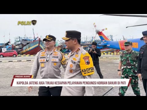 KAPOLDA JATENG BERIKAN BANSOS KE WARGA TERDAMPAK BANJIR DI JATENG