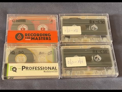 Test neu produzierte Kassetten: EQ-Professional, Recording The Masters FOX + 2 Testmuster