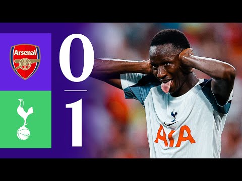 Pape Sarr scores from HALFWAY! 😱 | Arsenal 0-1 Spurs | North London Derby in Hong Kong 🇭🇰