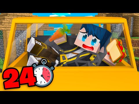 VIVO DENTRO UN'AUTO PER 24H SU MINECRAFT!