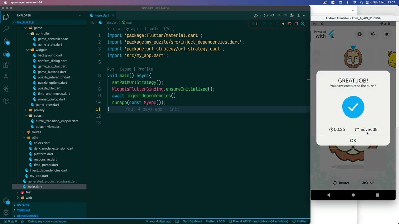 Flutter Puzzle Hack - Darwin Morocho