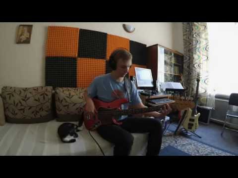 CAT LOVES JAZZ  /  Charlie Parker Moose the Mooche solo cover on bass - Wotjtek Stanisz