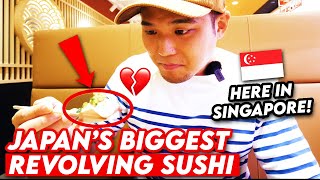 Japan’s BIGGEST Revolving Sushi Came to Singapore! I Tried..