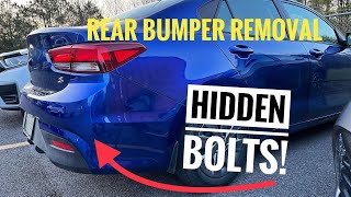 Secret to getting a Kia or Hyundai rear bumper off!