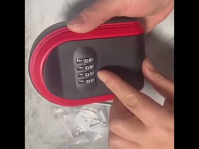 1 Boîte À Clés En Plastique, Serrure À Combinaison, Boîte De Rangement De Clés, Étui À Clés, Avec Accessoires D'installation, Convient Pour Le Chantier De Construction, La Rénovation D'appart