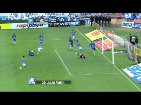 Gol de Furch.Godoy Cruz 1 Belgrano 3.Fecha 14.Torneo Primera División 2014.FPT