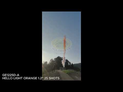 HELLO LIGHT ORANGE 25 SHOTS 1.2” GE 1225D A