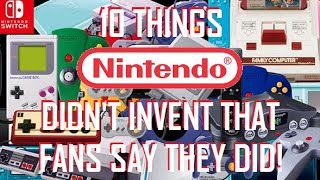 10 Things Nintendo Didn't Invent That Fans Claim They Did!