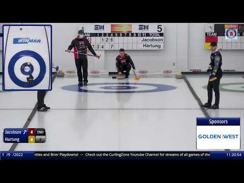 Kody Hartung vs. Jason Jacobson - QUARTERFINALS  - SaskTel Curling Stadium SCT Players' Championship