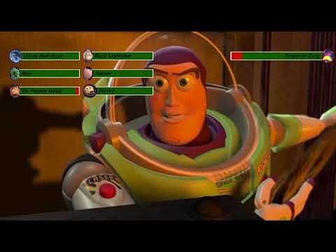 Utility Belt Buzz & the Gang vs. Emperor Zurg with healthbars (Edited By @GabrielD2002)