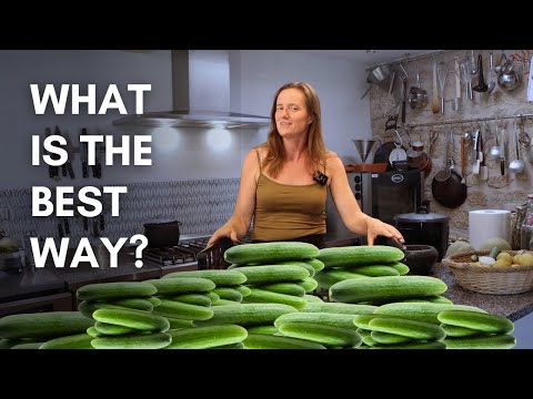 What is the best way to preserve cucumbers?