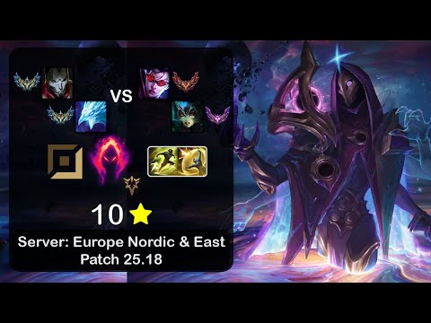 Jhin ADC + Anivia vs Vayne + Nami - EUNE Challenger - Patch 25.18
