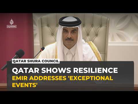 Qatar's emir says country has shown resilience in face of 'exceptional events'
