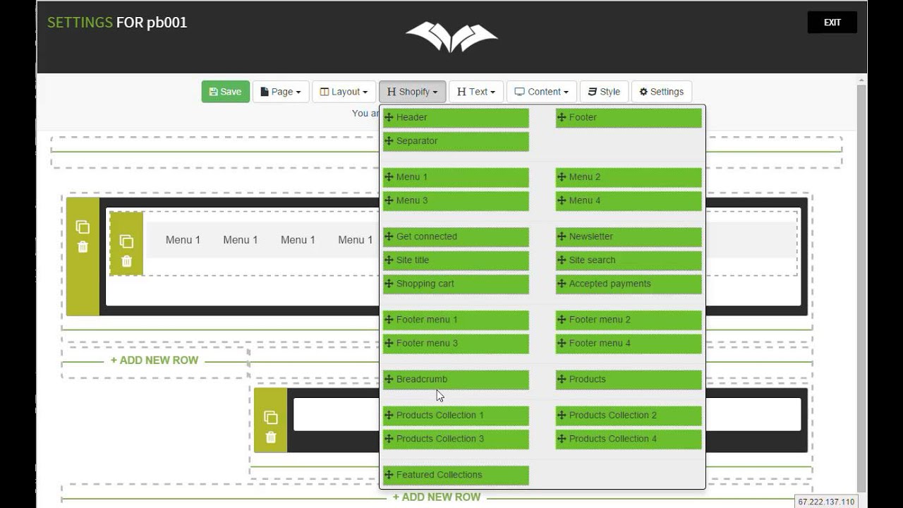 Software tour Shopify Theme Designer