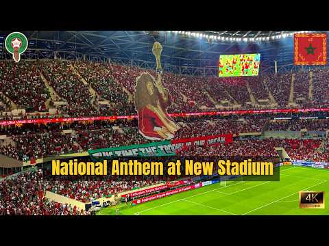 Marocco-Niger 2025 | Inno Nazionale al Nuovo Stadio | Momento Emozionante 🇲🇦