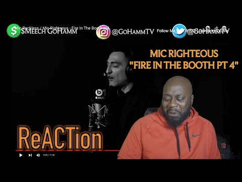 American Reacts | MIC RIGHTEOUS - Fire In The Booth Pt 4 [GoHammTV]