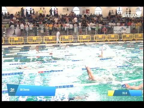 Serie 1 dei 50 Dorso  Assoluti Maschi Master - Campionati Regionali Masters 2014 di Veneto e Friuli