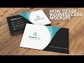 How To Use Business Card Mockup In Photoshop