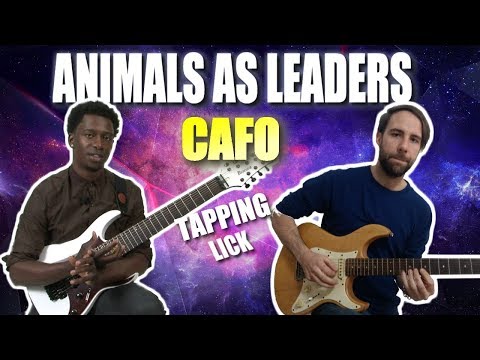 Animals as Leaders - CAFO  (8 finger taping lick tutorial) [for six string guitar]