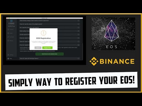 Simple How to Register Your EOS Tokens using Exodus or...