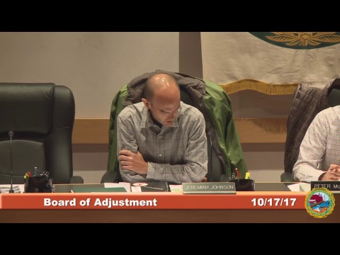Board of Adjustment 10.17.17
