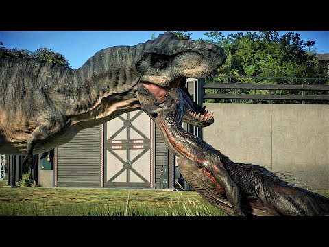 BIG EATIE VS INDORAPTOR - Jurassic World Evolution 2
