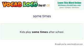 Video thumbnail for some times