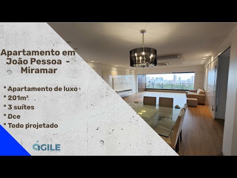 Vendido -Apartamento em João Pessoa no Miramar com 201m² e 3 suítes
