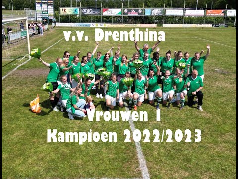v.v. Drenthina Vrouwen 1 Kampioen 2022/2023