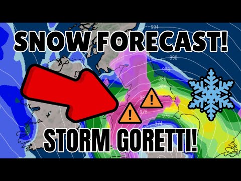 UK SNOW FORECAST! WHERE WILL WE SEE DISRUPTION FROM STORM GORETTI?