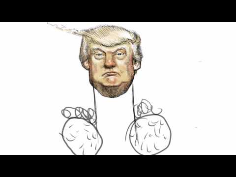 How to draw Donald Trump