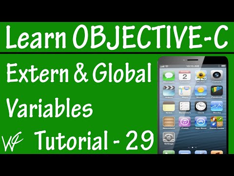 Free Objective C Programming Tutorial for Beginners 29 - Extern Global Variable in Objective C