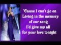 Jessica Sanchez - My All with Lyrics 