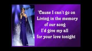 Jessica Sanchez - My All with Lyrics
