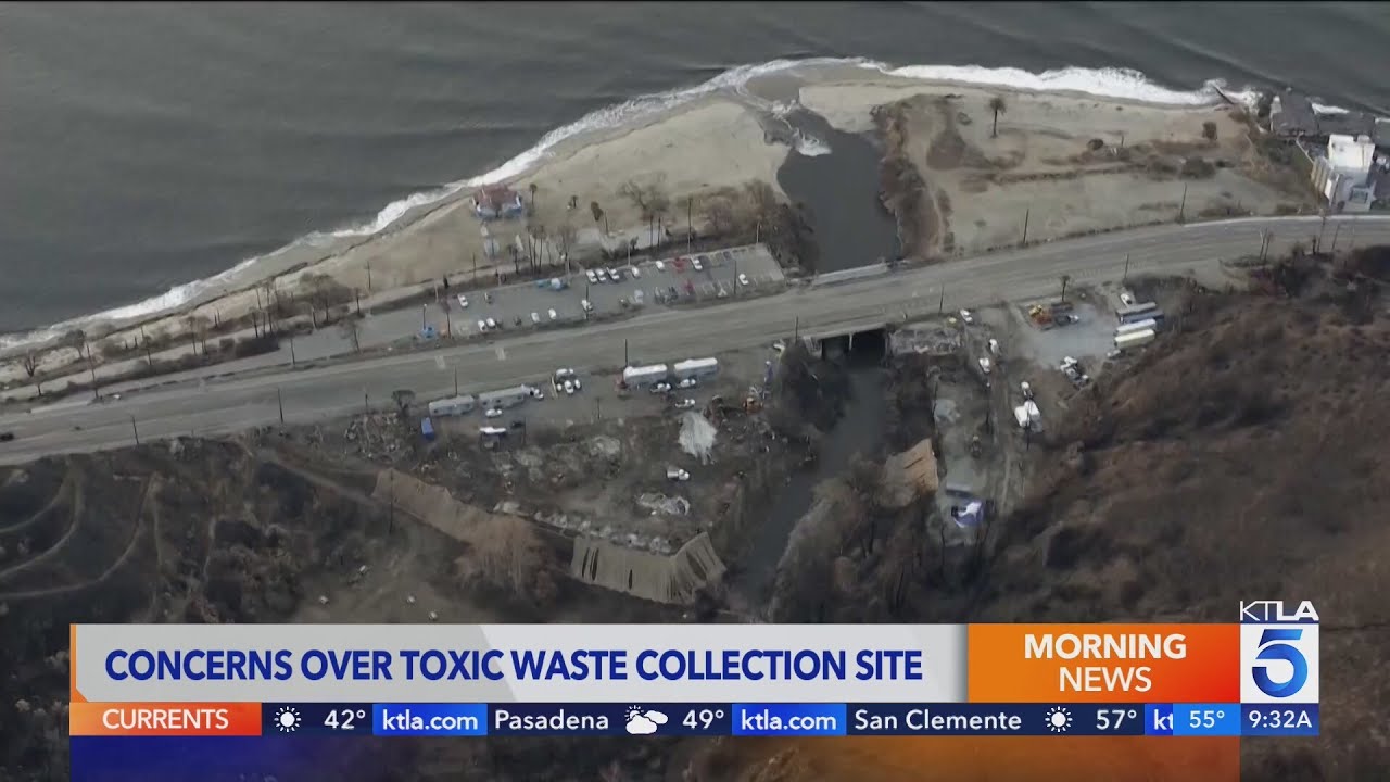 Residents near Palisades Fire toxic waste site concerned as more rain hits Southern California 