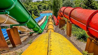 ⚠️ Yellow Tube WaterSlide at Annagora Aquapark