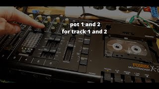 Video thumbnail for Demonstrating the Fostex X-26 multitrack cassette recorder by Philip van der Matten