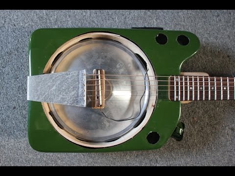The making of a jerry can guitar by Claude Hay