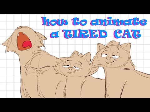 How to Animate a TIRED CAT