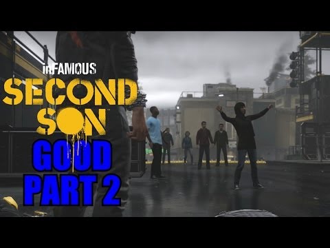 Infamous: Second Son Gameplay Walkthrough Part 2 PS4 Good Karma Review Playthrough